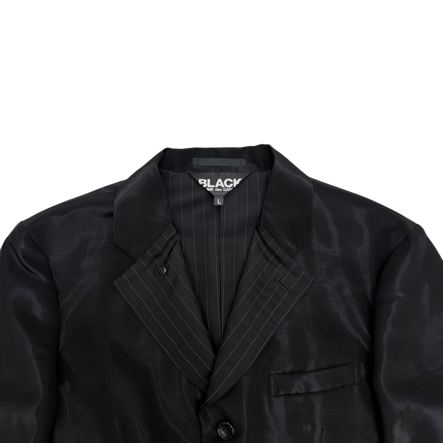Comme Des Garçons BLACK SS20 Triacetate Blazer Black (Fits M)