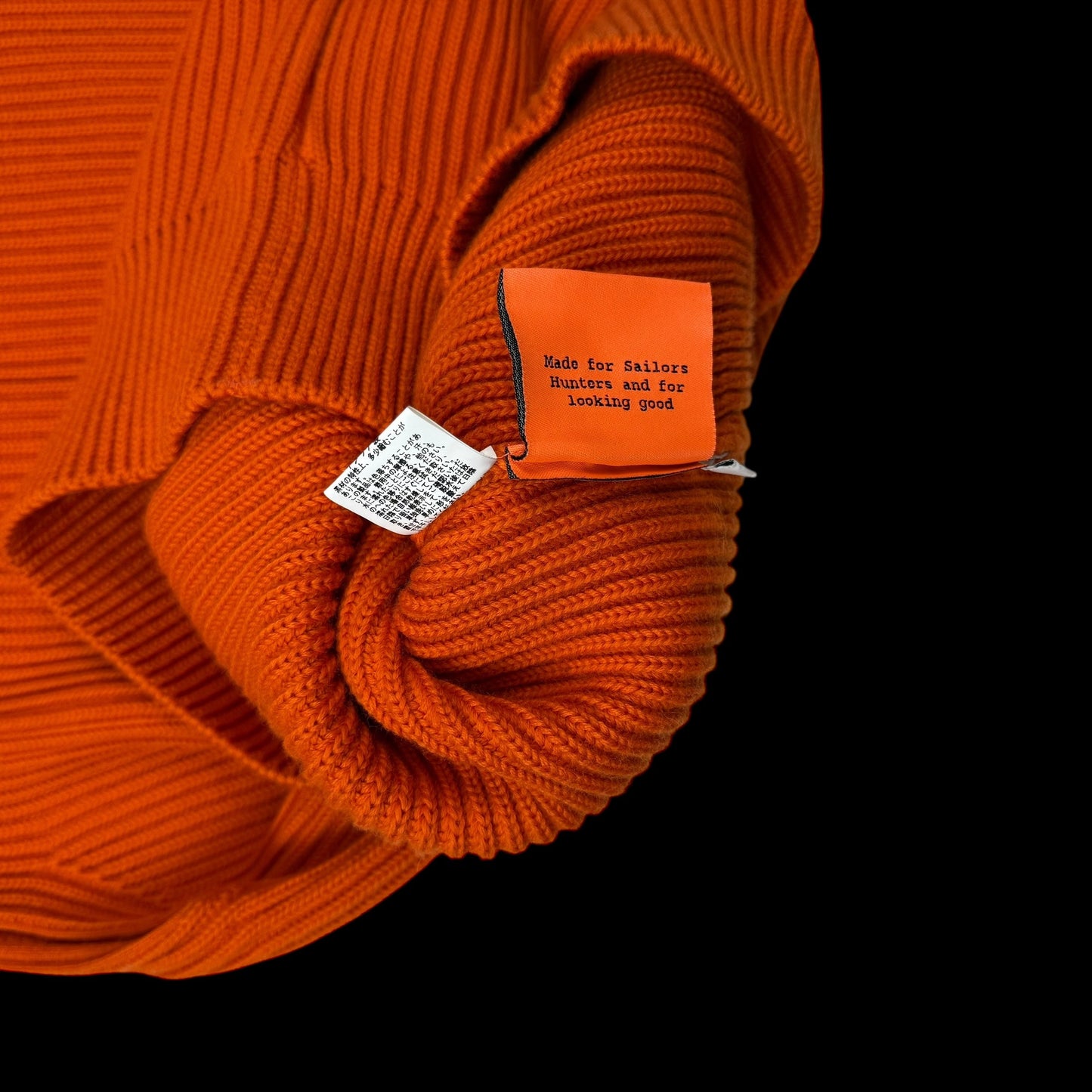 Andersen-Andersen Heavyweight Wool Knit Vest Orange (Size M)