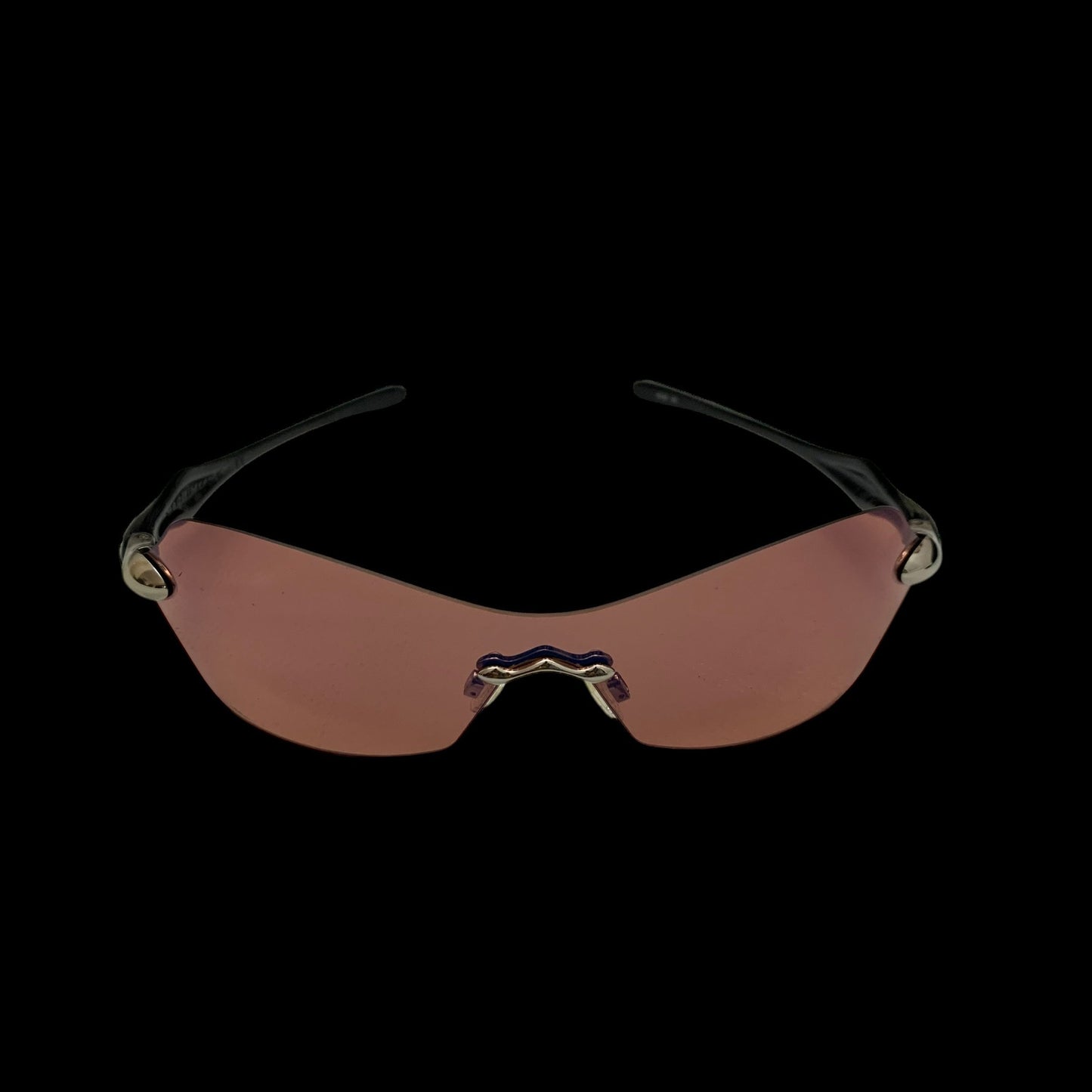Oakley 2000s Dartboard Sunglasses Black / Dark Pink