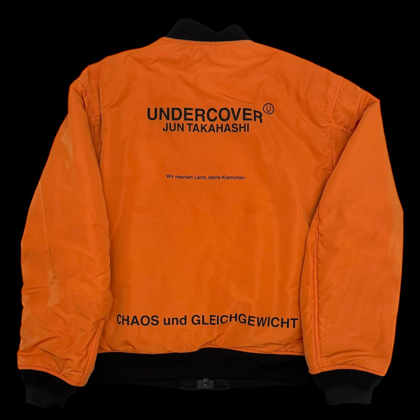 Undercover AW20 Fallen Man Bomber Jacket Black (Fits L-XL)