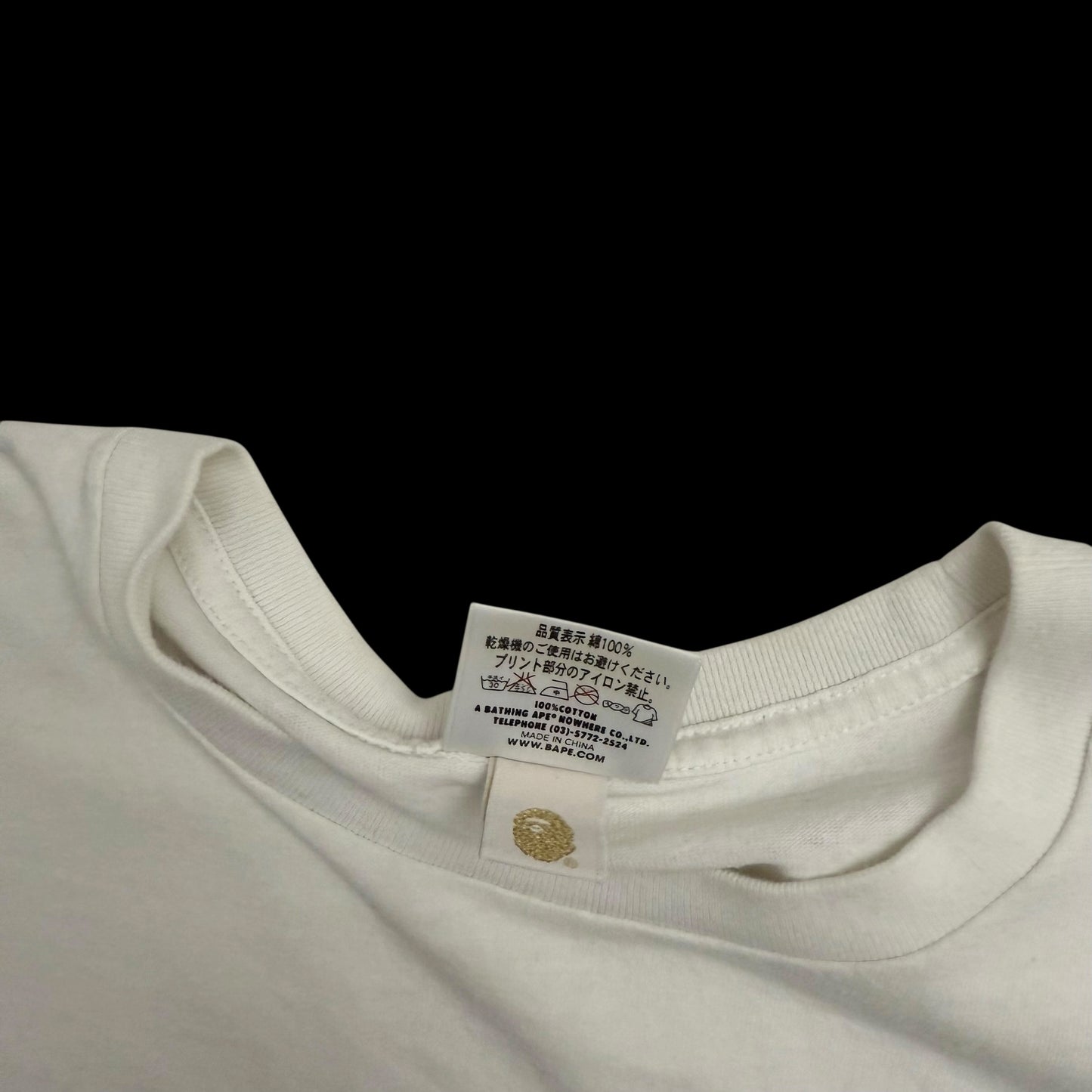 BAPE (A Bathing Ape) Camo Ape T-Shirt White (Size S)