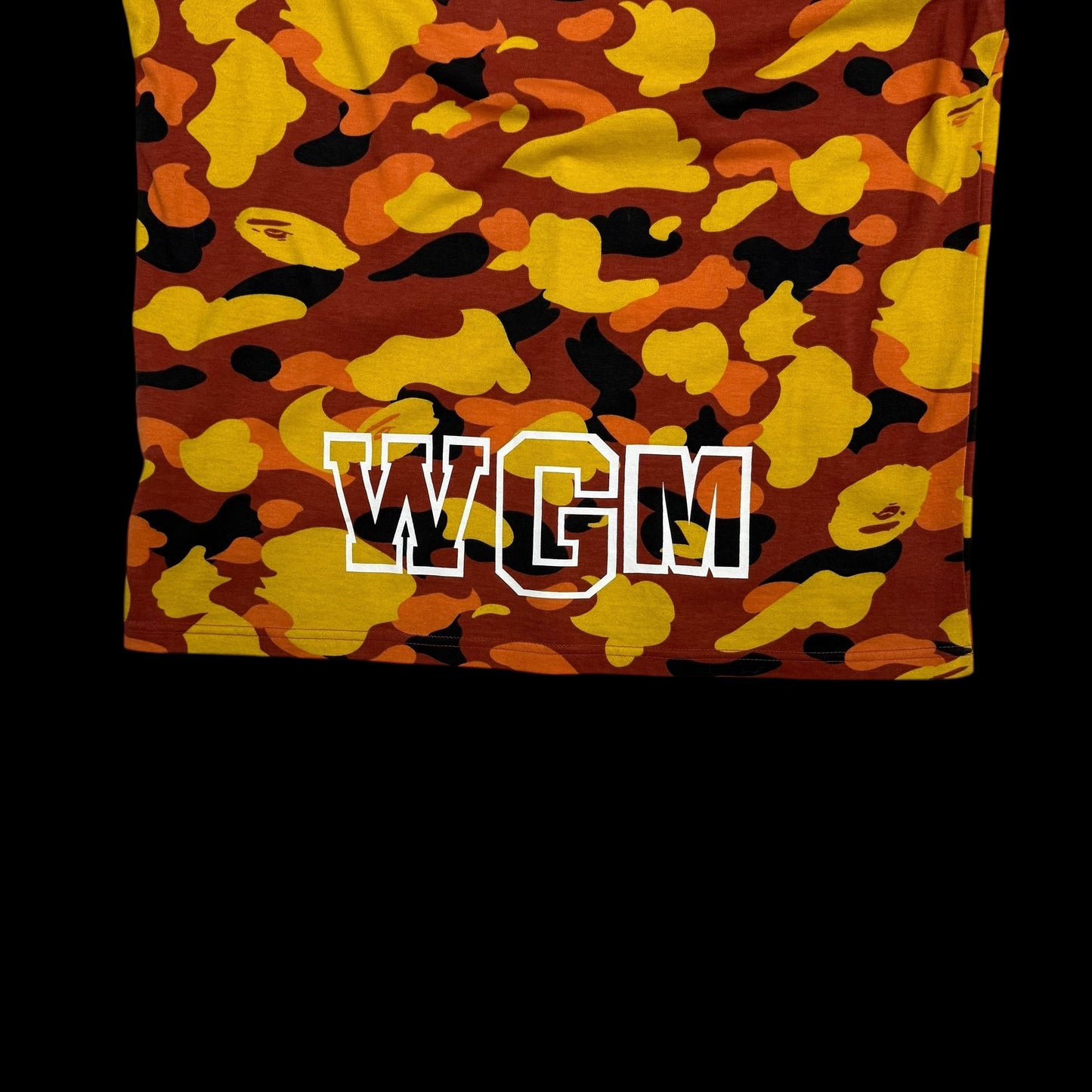 BAPE (A Bathing Ape) 1st Camo Shark T-shirt Orange (Fits M-L)