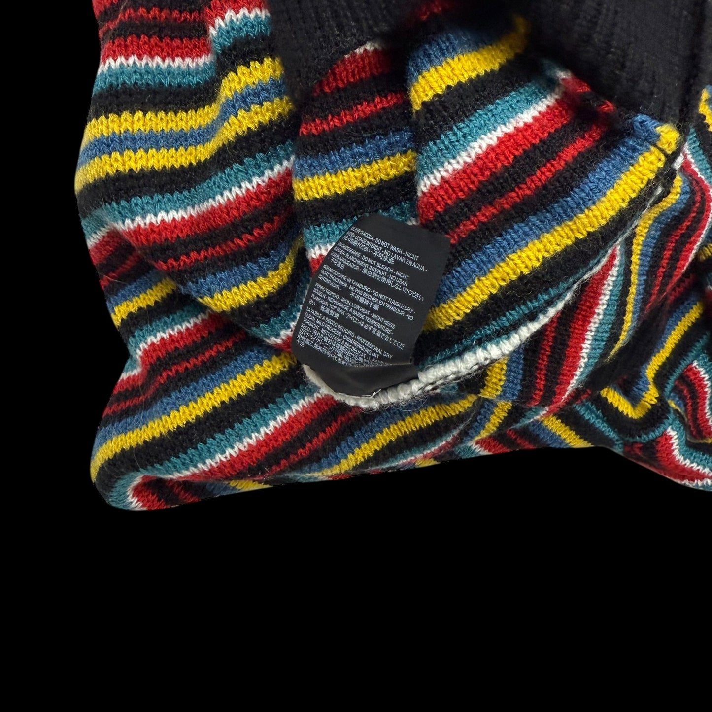 Balenciaga AW18 Oversized Distressed Striped Sweatshirt Multicolour (fits up to XL)