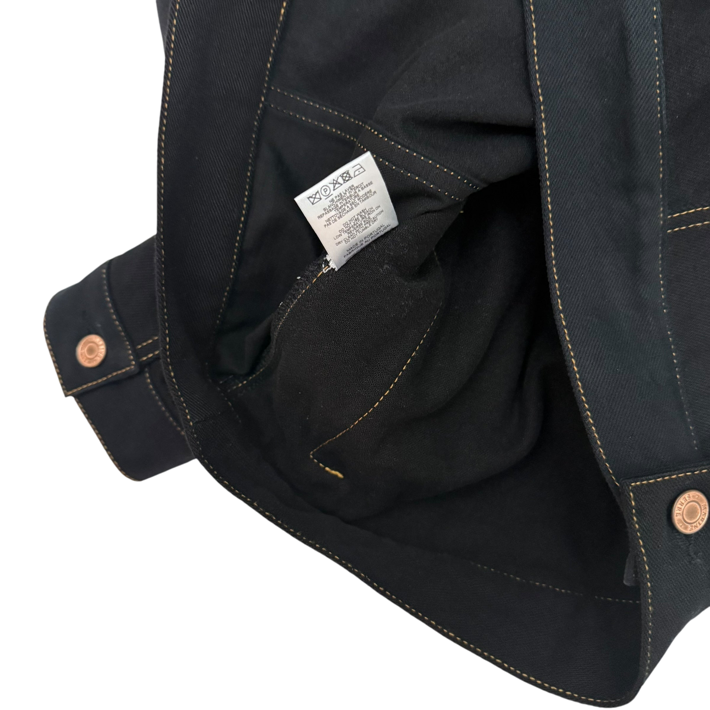 Marine Serre FW22 Crescent Moon Denim Jacket Black (Fits L)