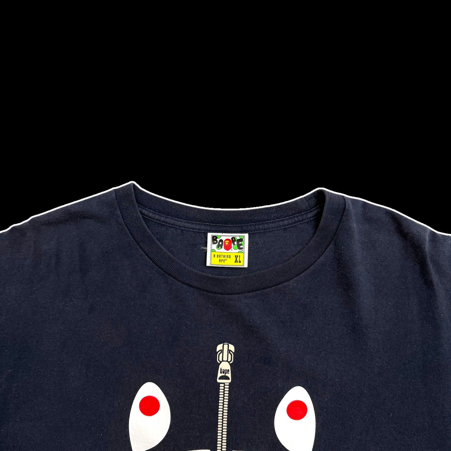 BAPE (A Bathing Ape) Shark T-Shirt Navy (Fits L-XL)