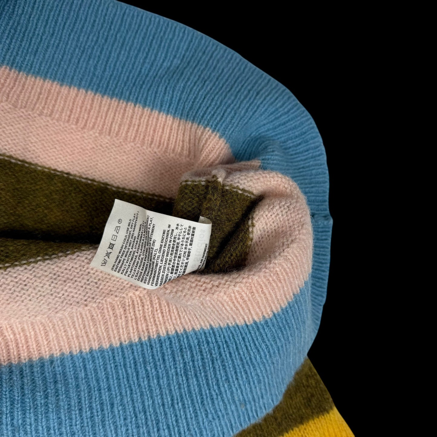 Acne Studios Kai Block Striped Sweatshirt (Fits M-L)