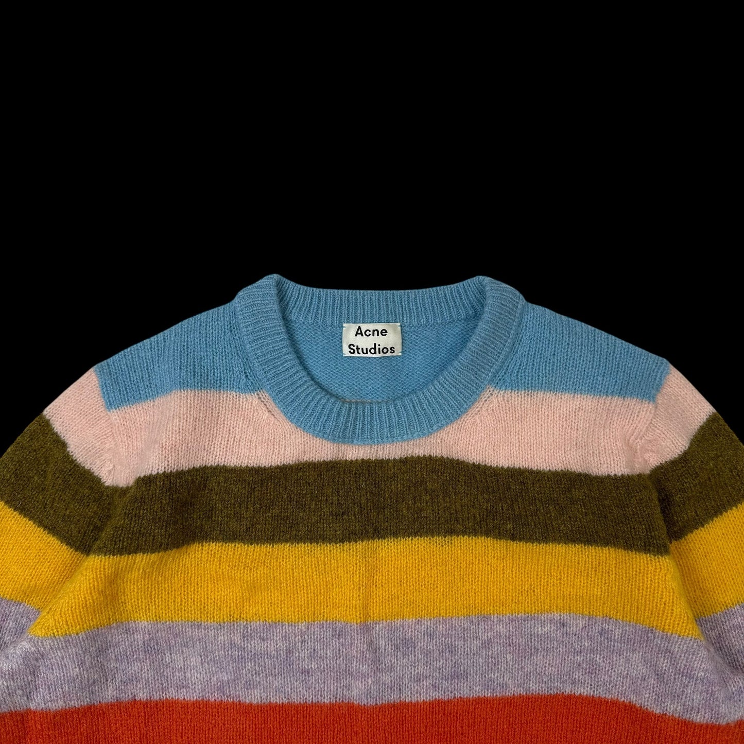 Acne Studios Kai Block Striped Sweatshirt (Fits M-L)