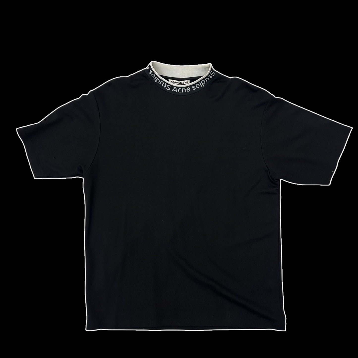 Acne Studios Jacquard Logo T-Shirt Black (Fits L)