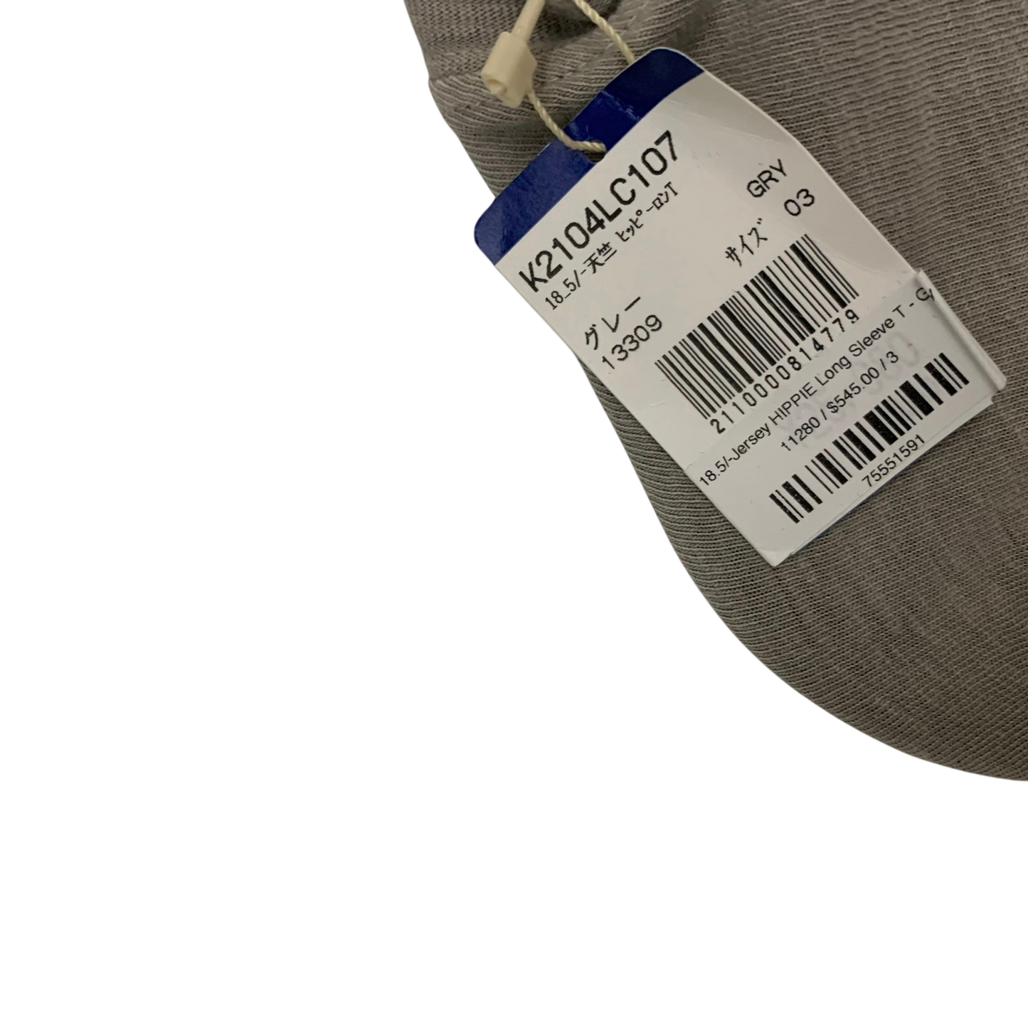 Kapital Tianzhu Hippie Ron Long-Sleeve T-Shirt Grey