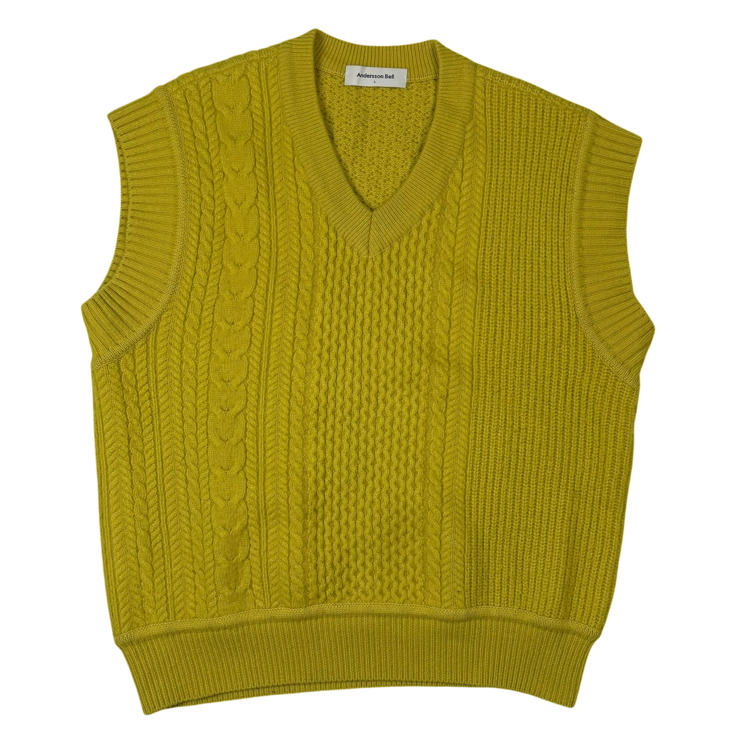 Andersson Bell Brushed Air Wool Vest Yellow (Size L)