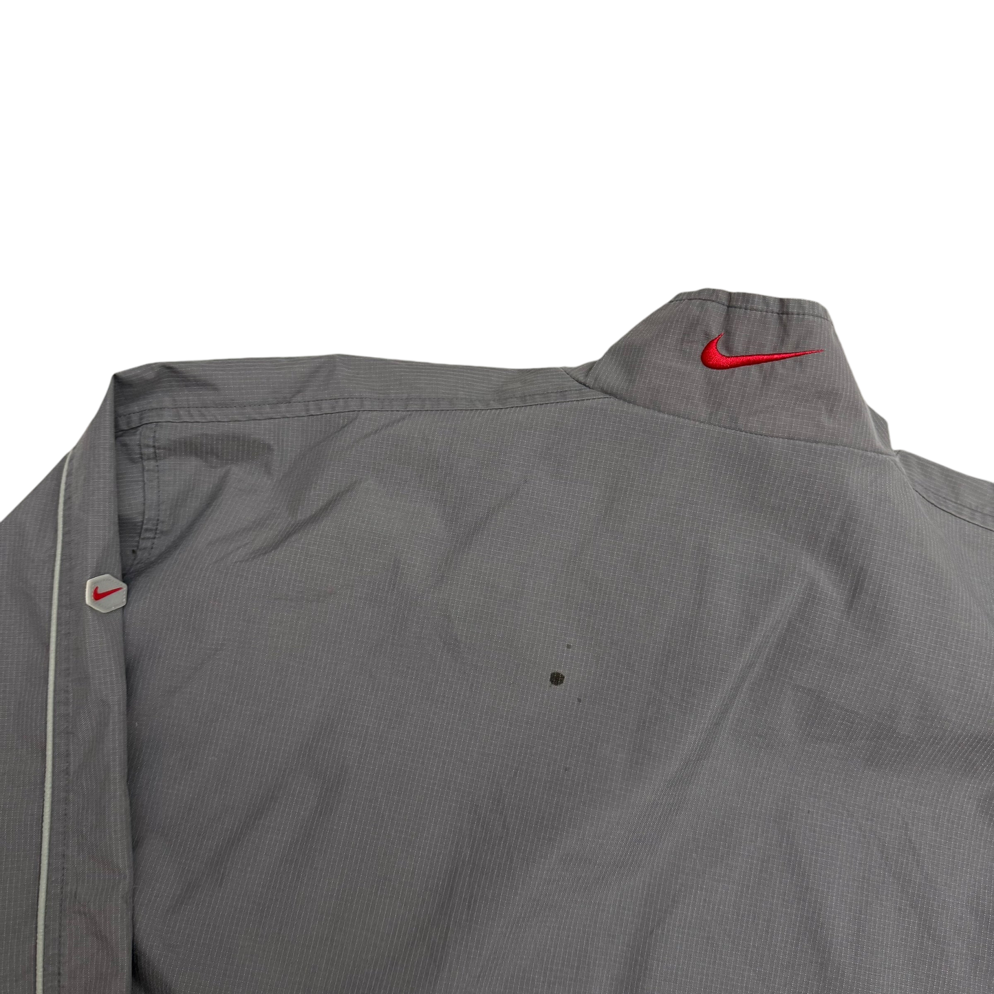 Nike Hex 00s Asymmetric Shoulder Zip Jacket Grey/Red (Size M)