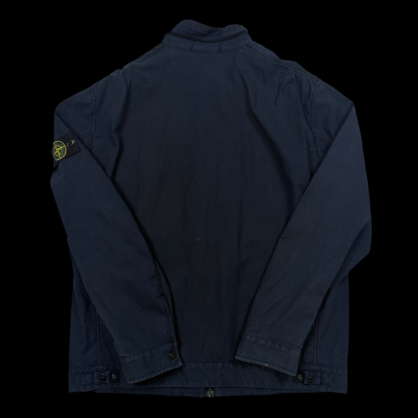 Stone Island SS 2014 Indigo 3D Cotton Tela Jacket Navy (Size XXL)