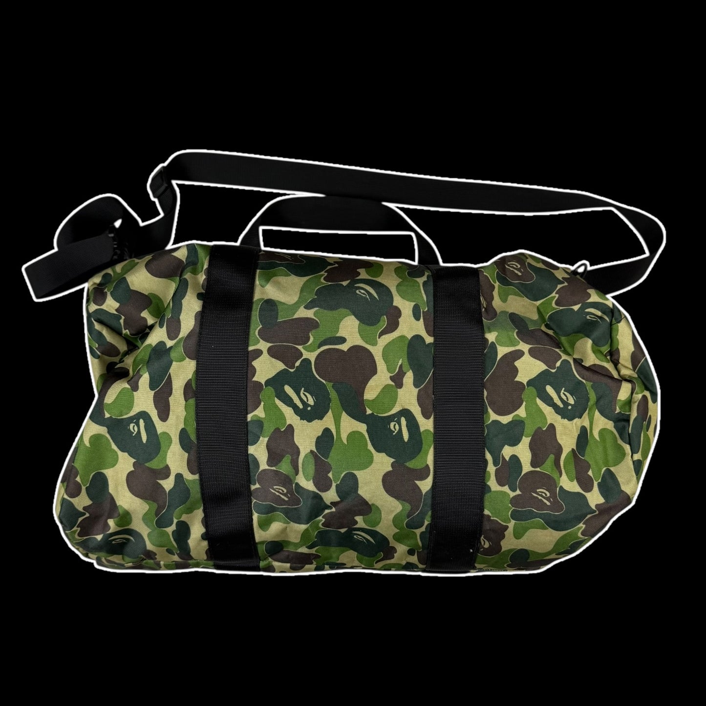 BAPE (A Bathing Ape) ABC Camo Duffle Bag