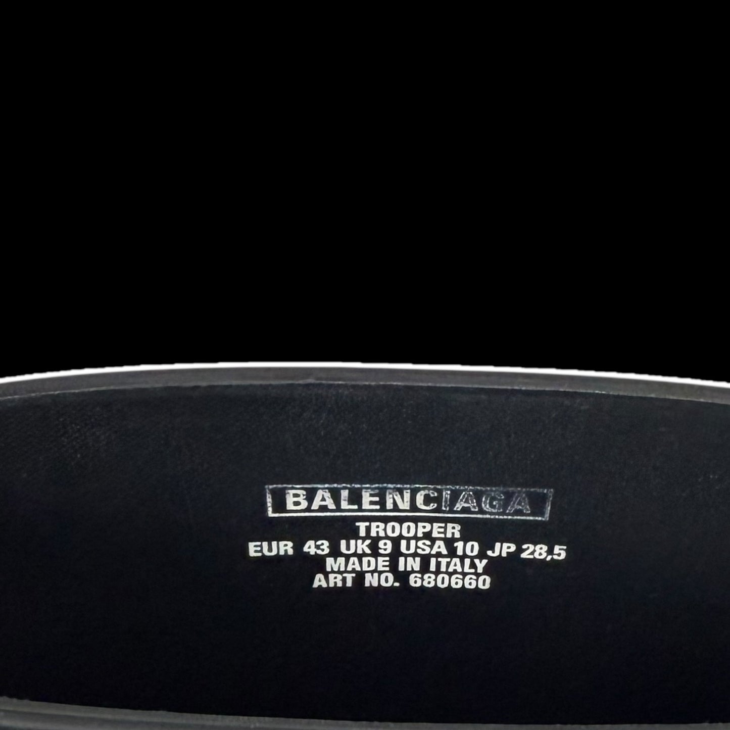 Balenciaga Trooper Boots Black (Size 43)