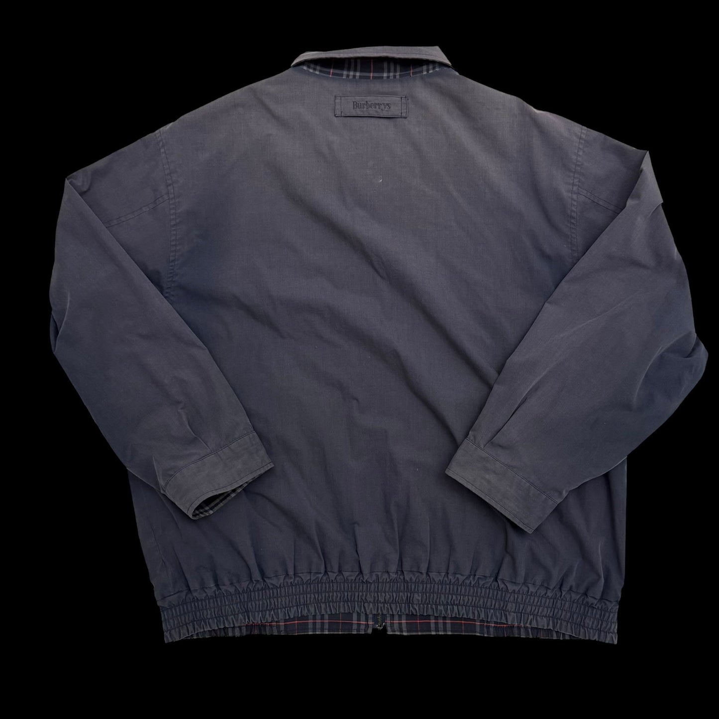 Burberry 90s Nova Check Reversible Harrington Jacket Navy (Fits M–L)