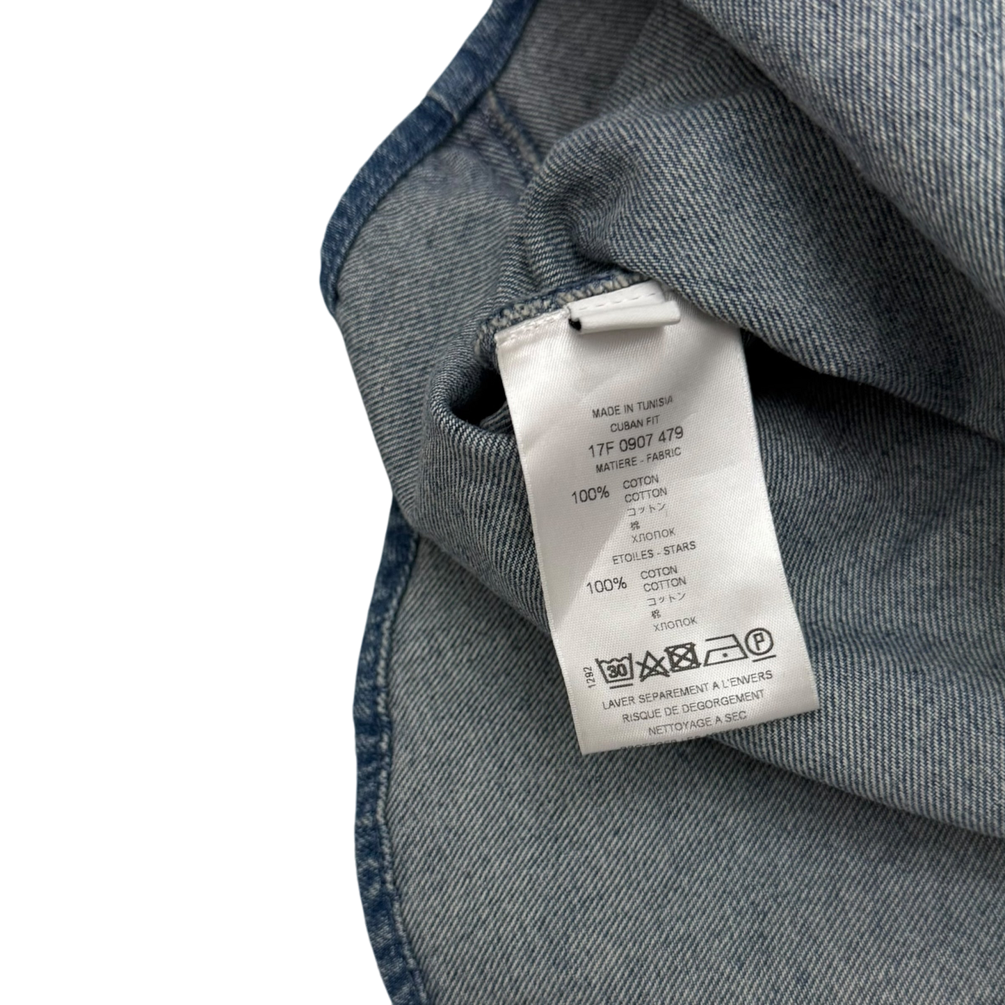 Givency Star Patch Denim Shirt (Fits M-L)