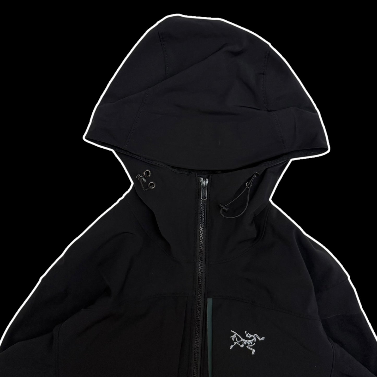 Arc'teryx Gamma MX Hooded Softshell Jacket Black (Size M)