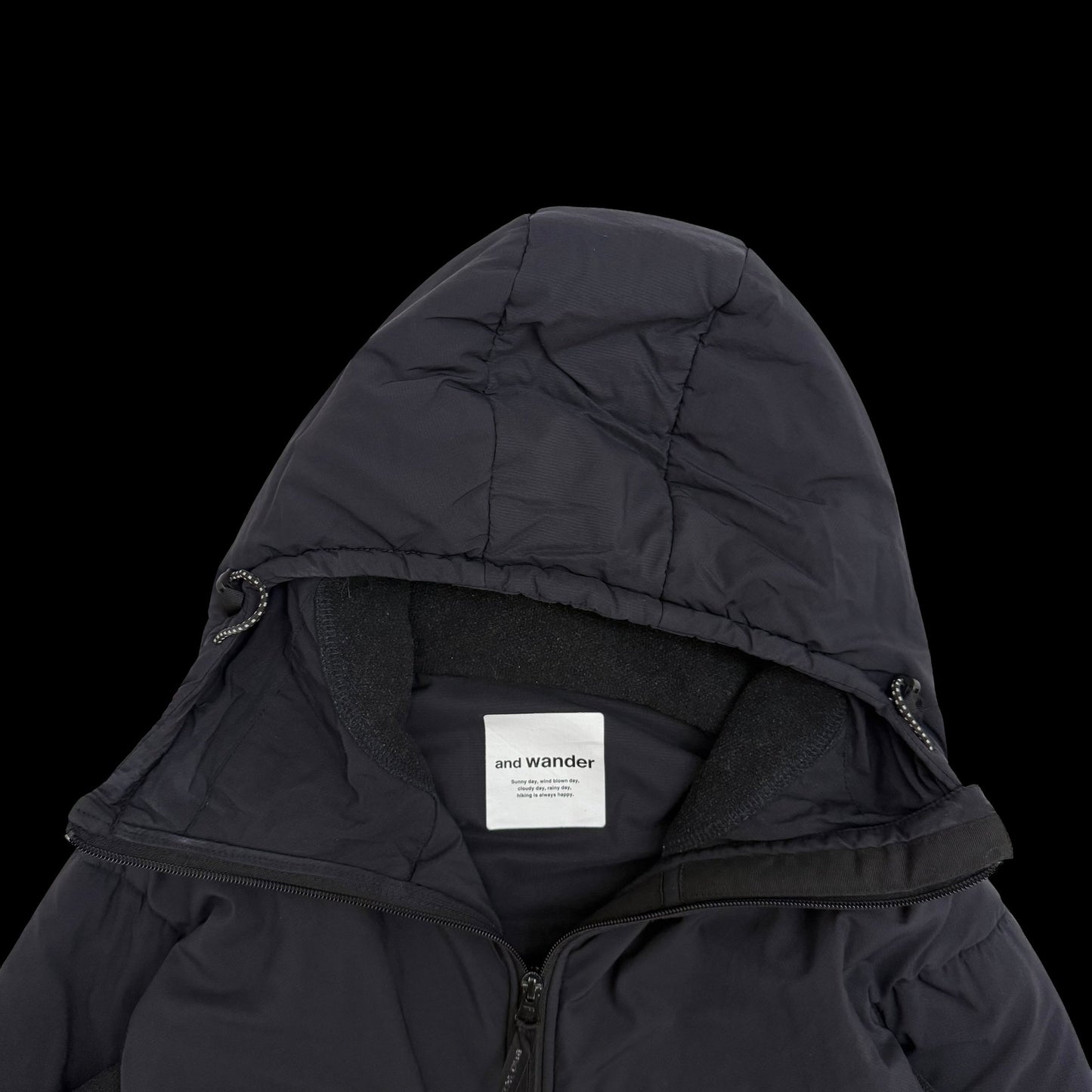 And Wander Top Fleece Jacket Black (Fits M-L)
