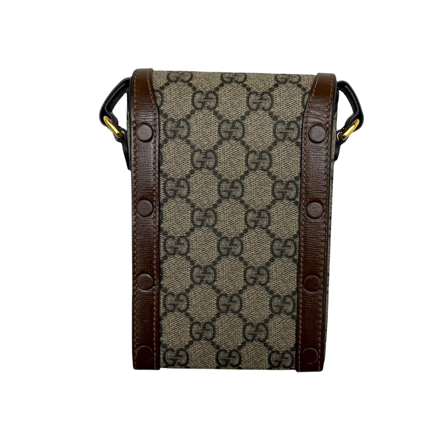 Gucci Horsebit 1955 Mini Leather Shoulder Bag Beige/Brown