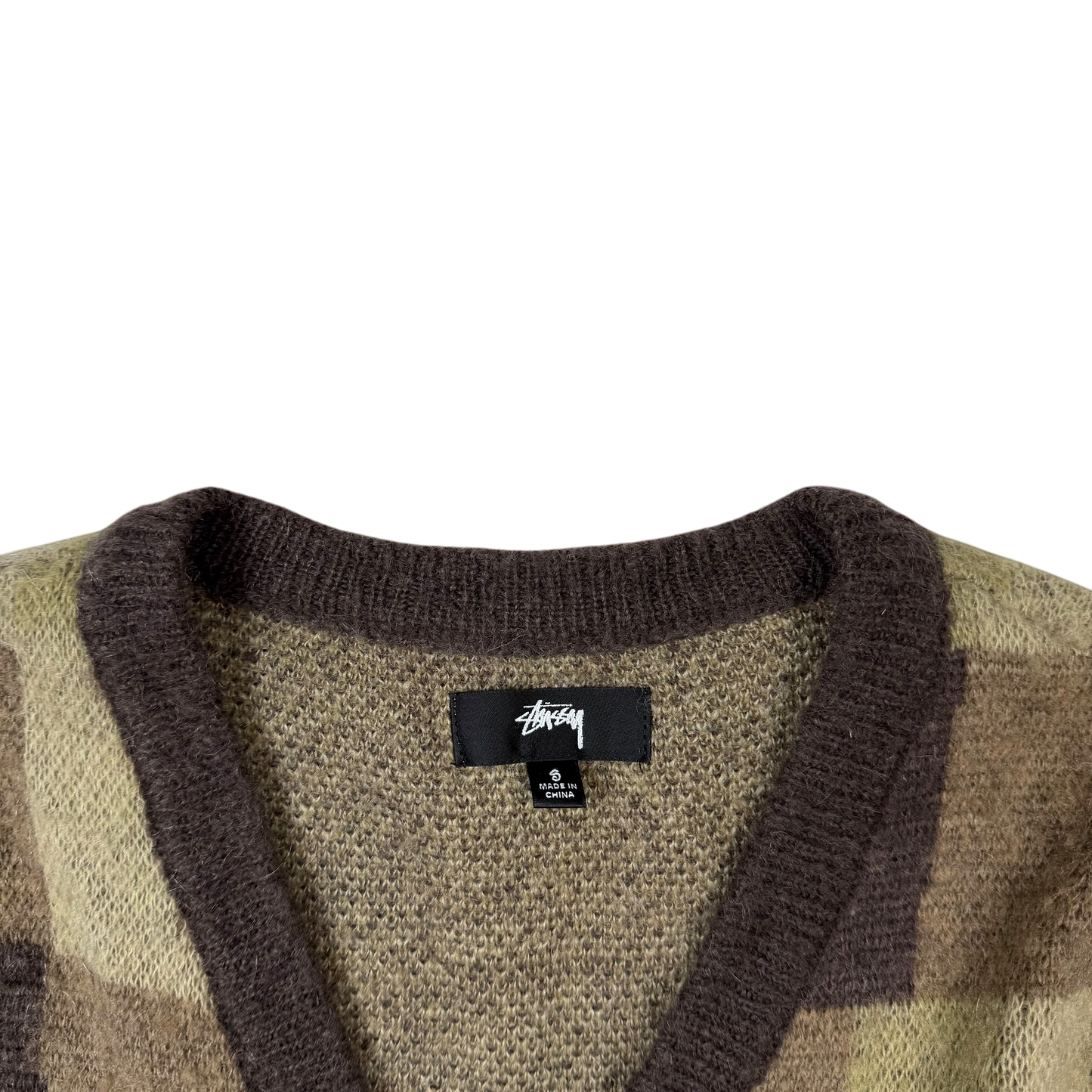 Stussy AW21 Wobbly Check Knit Vest (Size S)