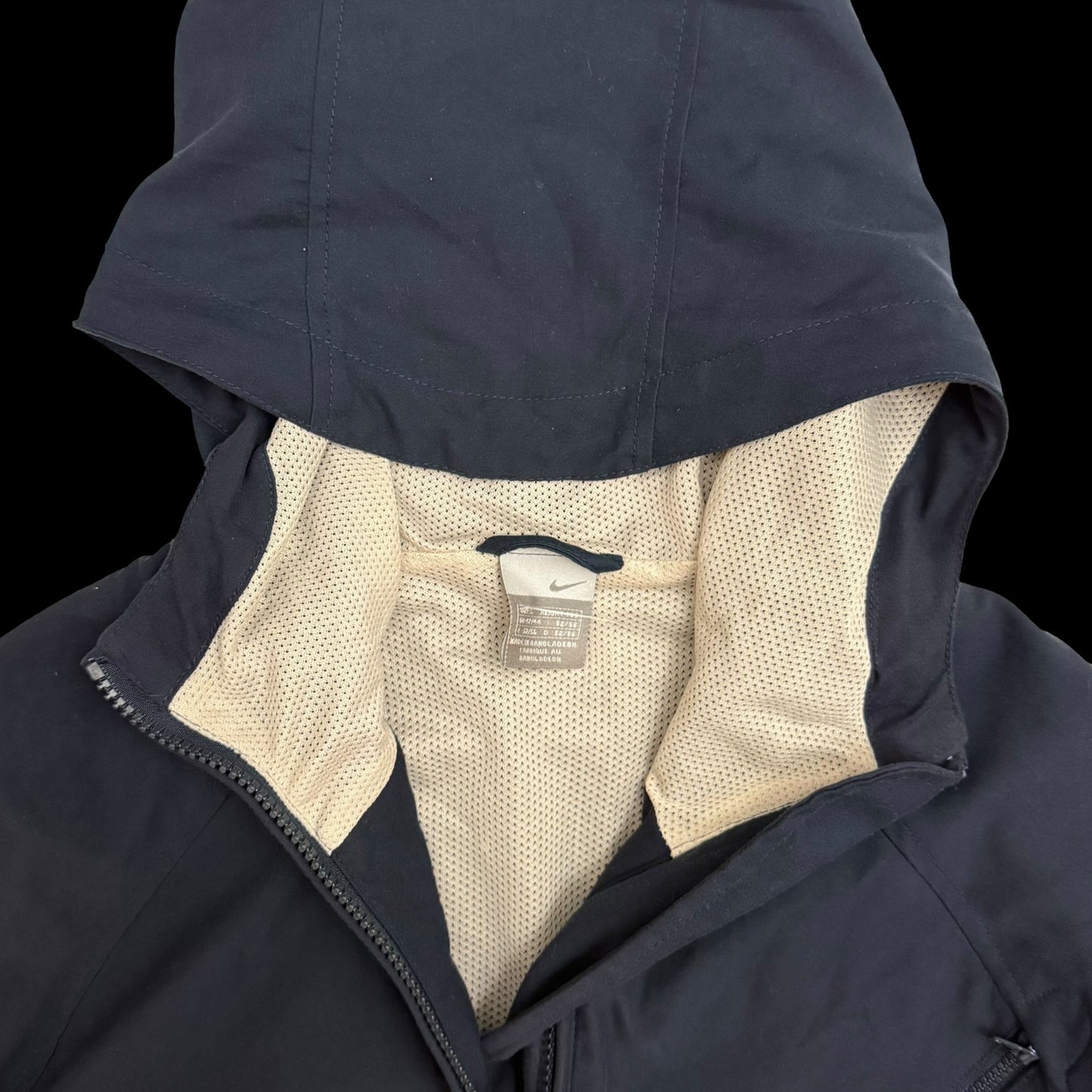 Nike 00s Technical Zip Hooded Jacket Navy (Size L)