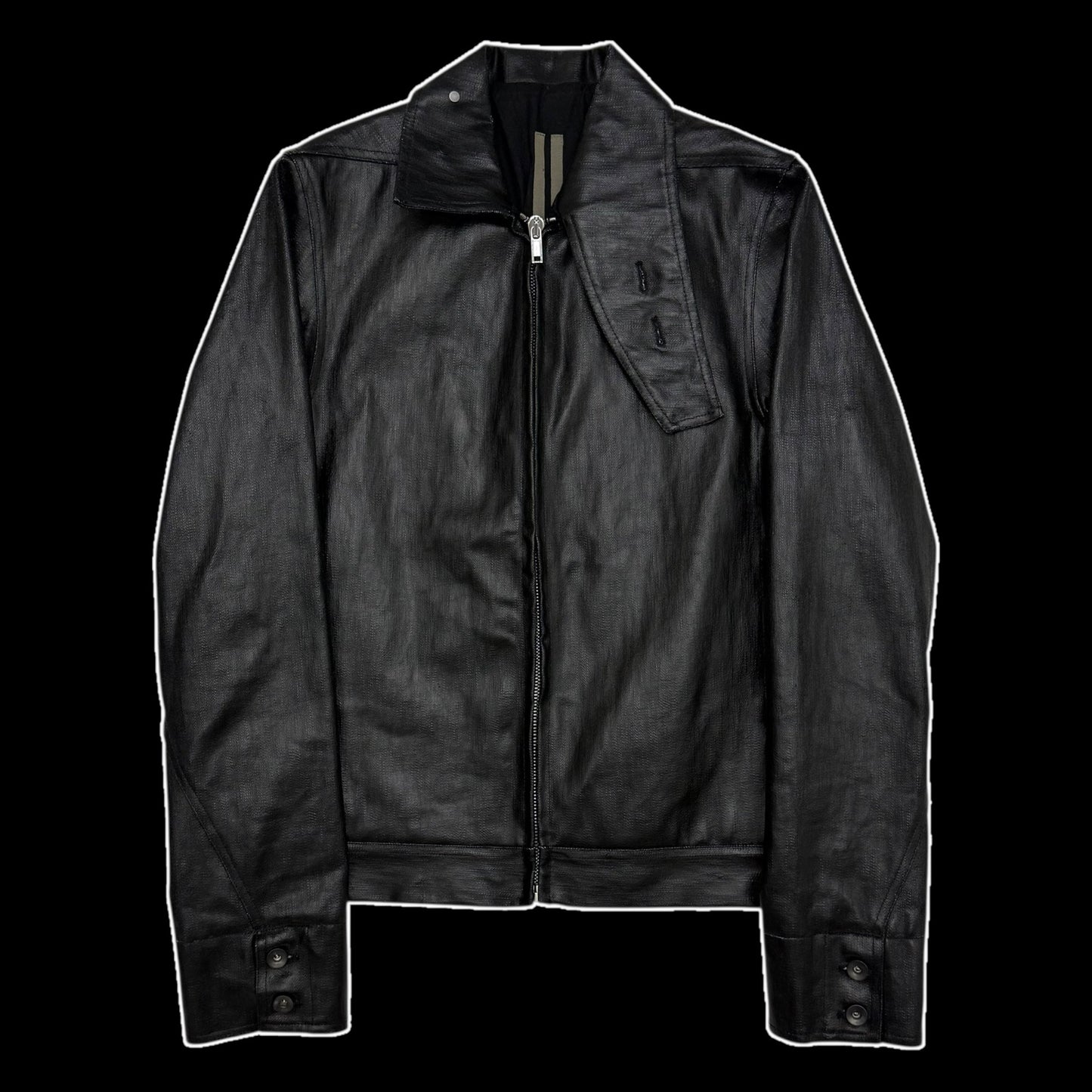 Rick Owens DRKSHDW SS17 Sample ‘Black Rubber’ Walrus Jacket (Fits S-M)