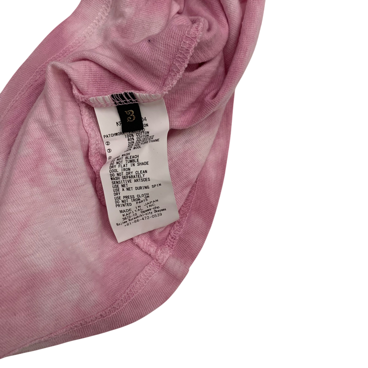 Kapital Dip Dye Nomad Patchwork Longsleeve Pink