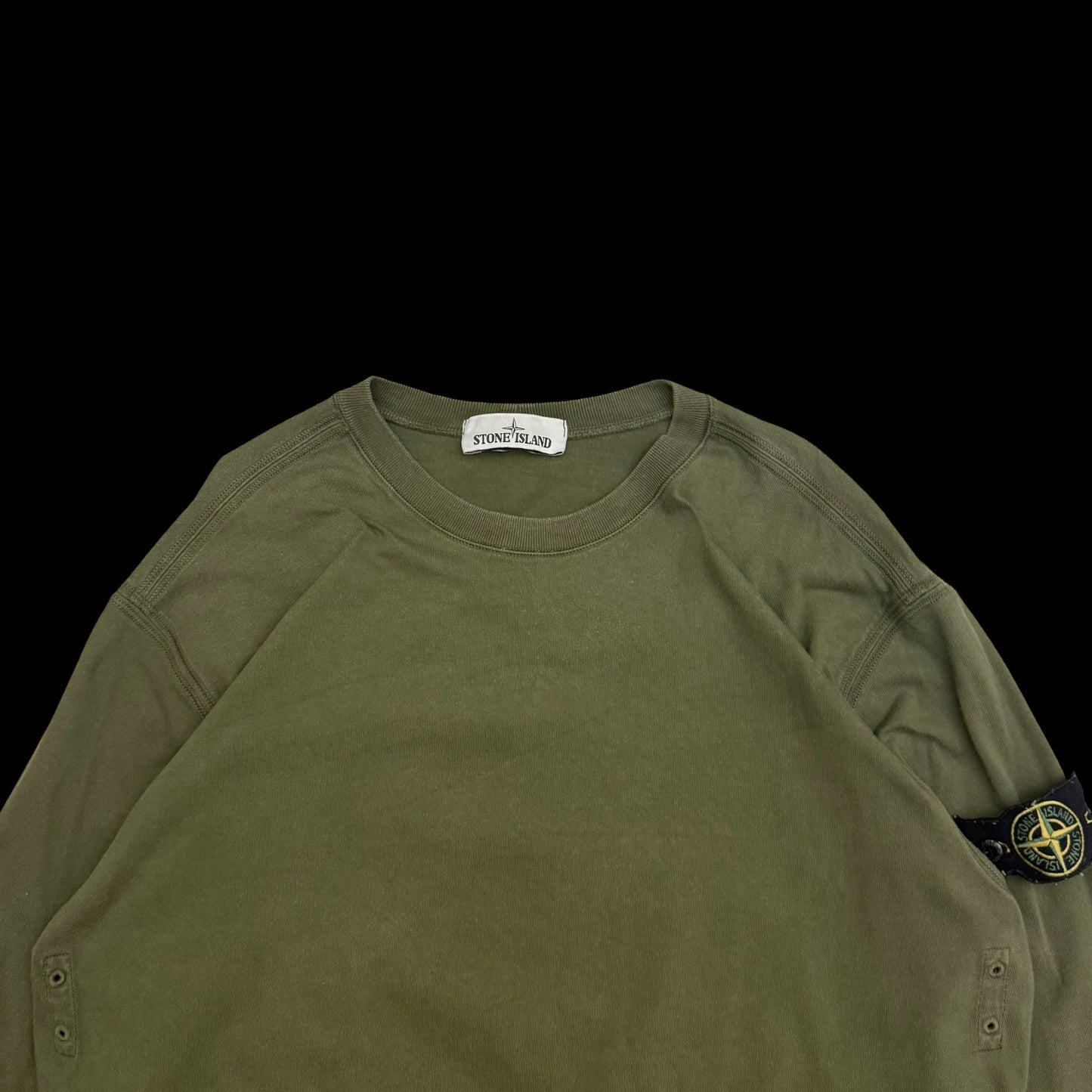 Stone Island Crewneck Sweatshirt Khaki Green (Fits M-L)