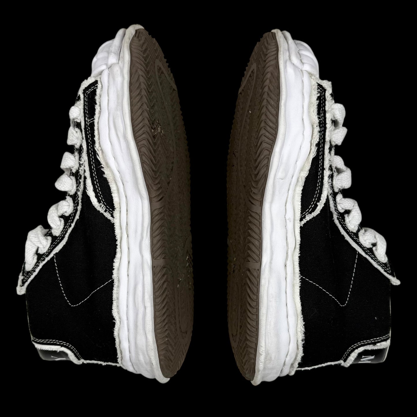 Men's Maison Mihara Yasuhiro Blakey OG Sole Canvas High Black / White (US11/EU44)