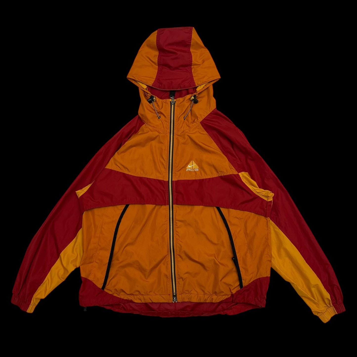 Nike ACG 90s Storm Fit Packable Jacket Orange/Red/Yellow (Size M)