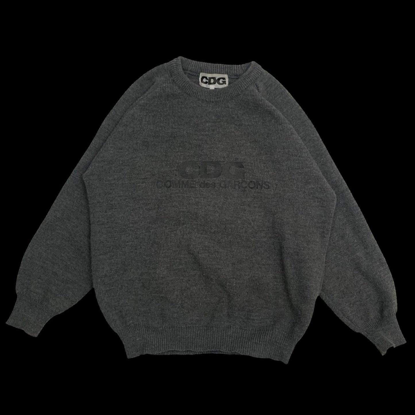 Comme Des Garçons (CDG) Round Neck Sweatshirt Grey (Fits M-L)