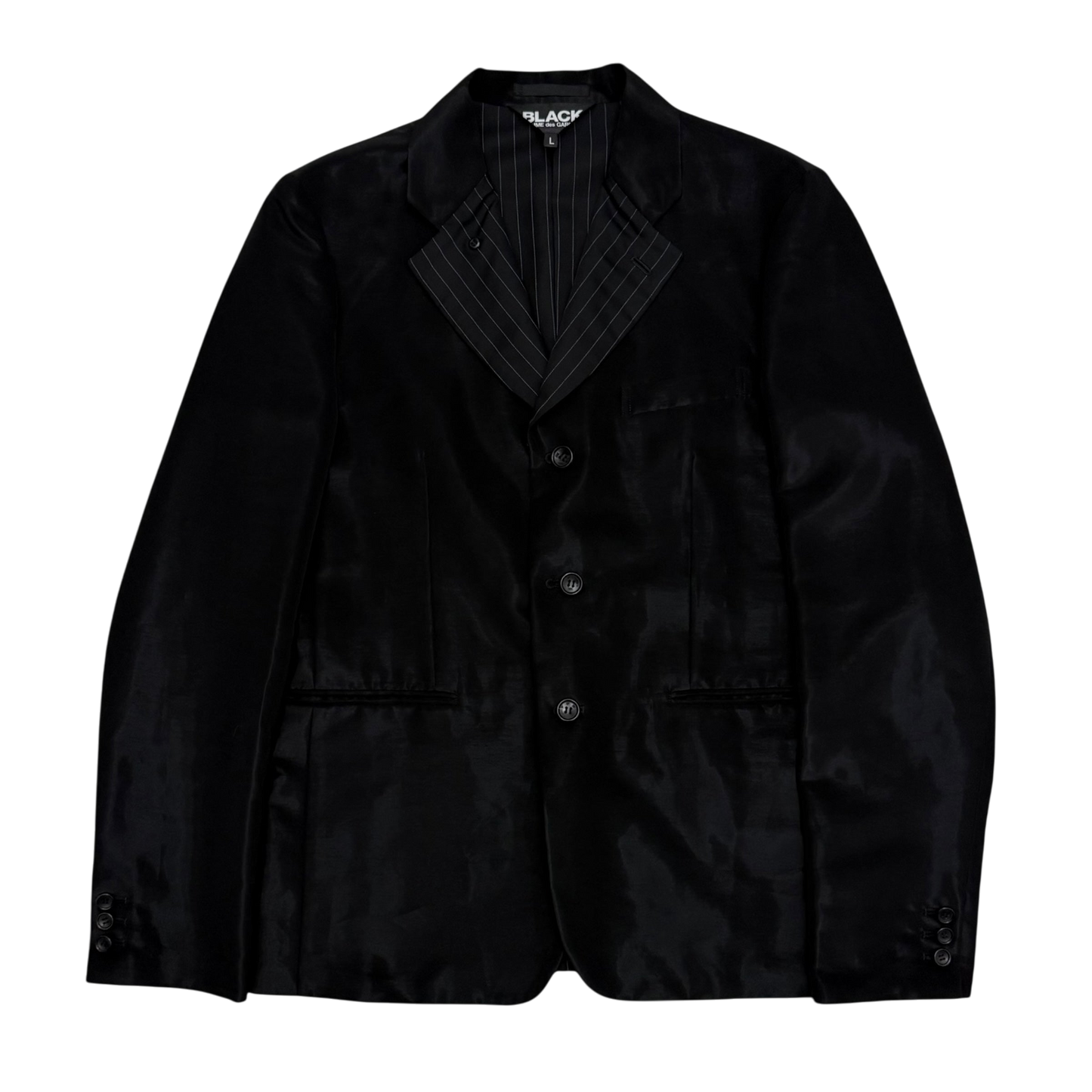 Comme Des Garçons BLACK SS20 Triacetate Blazer Black (Fits M)
