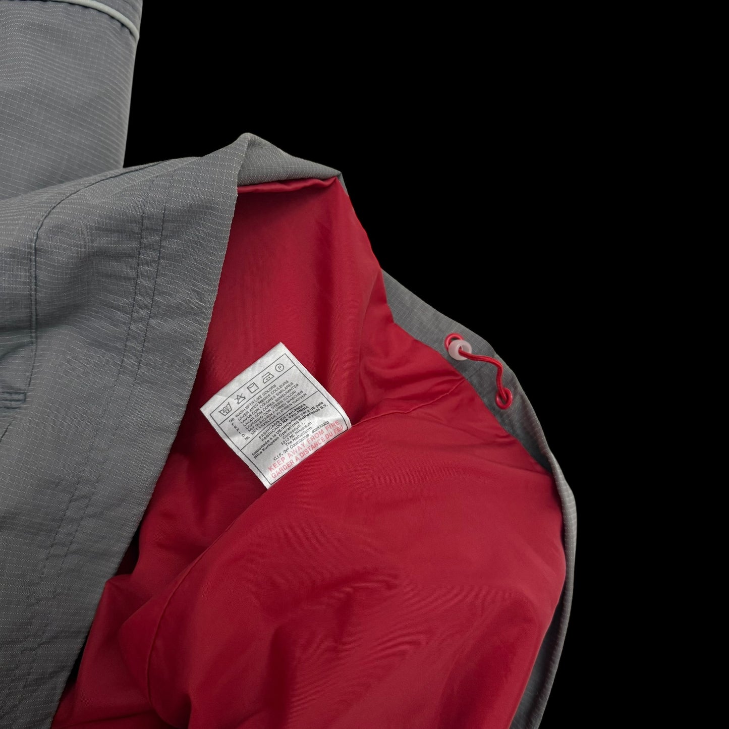 Nike Hex 00s Asymmetric Shoulder Zip Jacket Grey/Red (Size M)