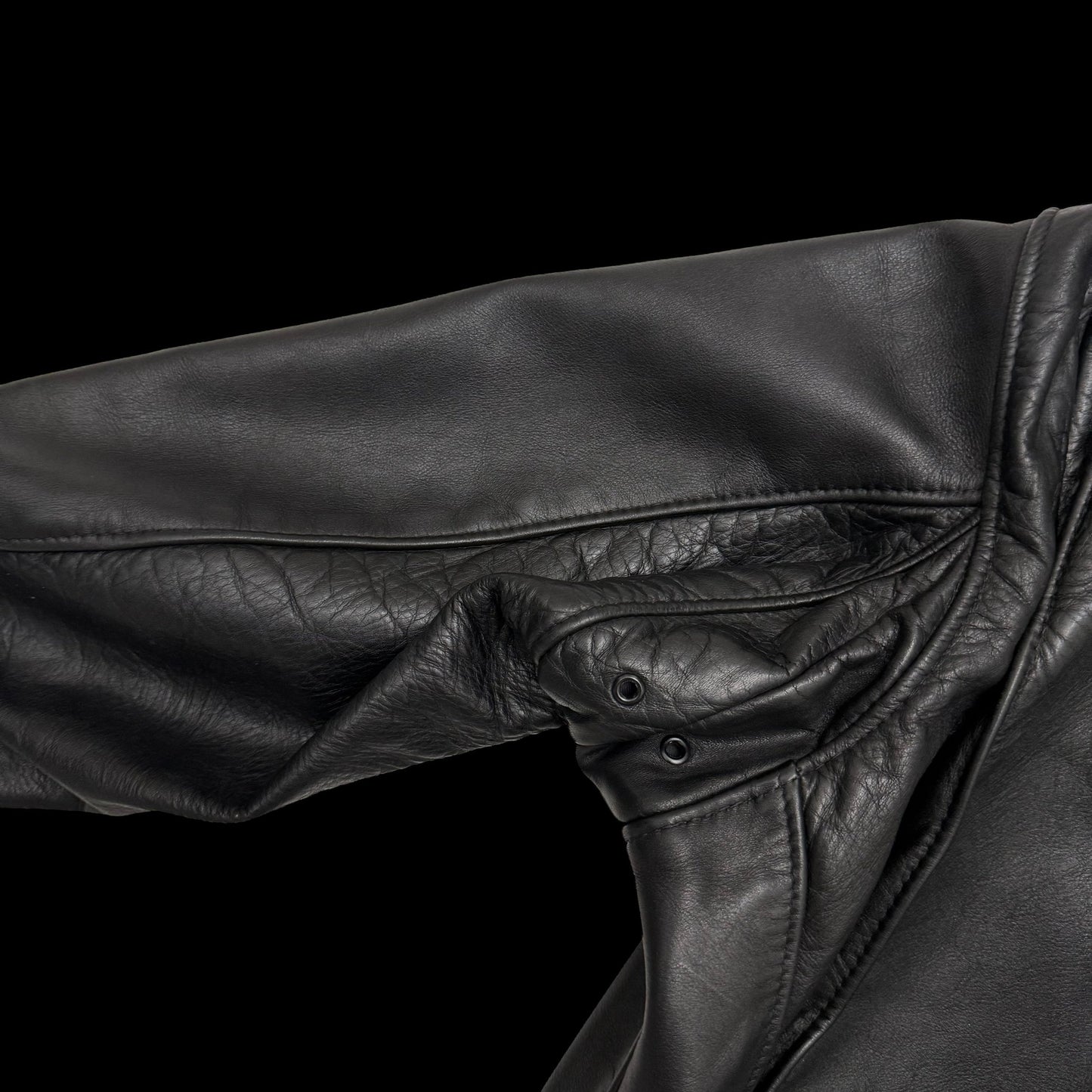 Schott 641 Horsehide Cafe Racer Jacket Black (Fits M-L)