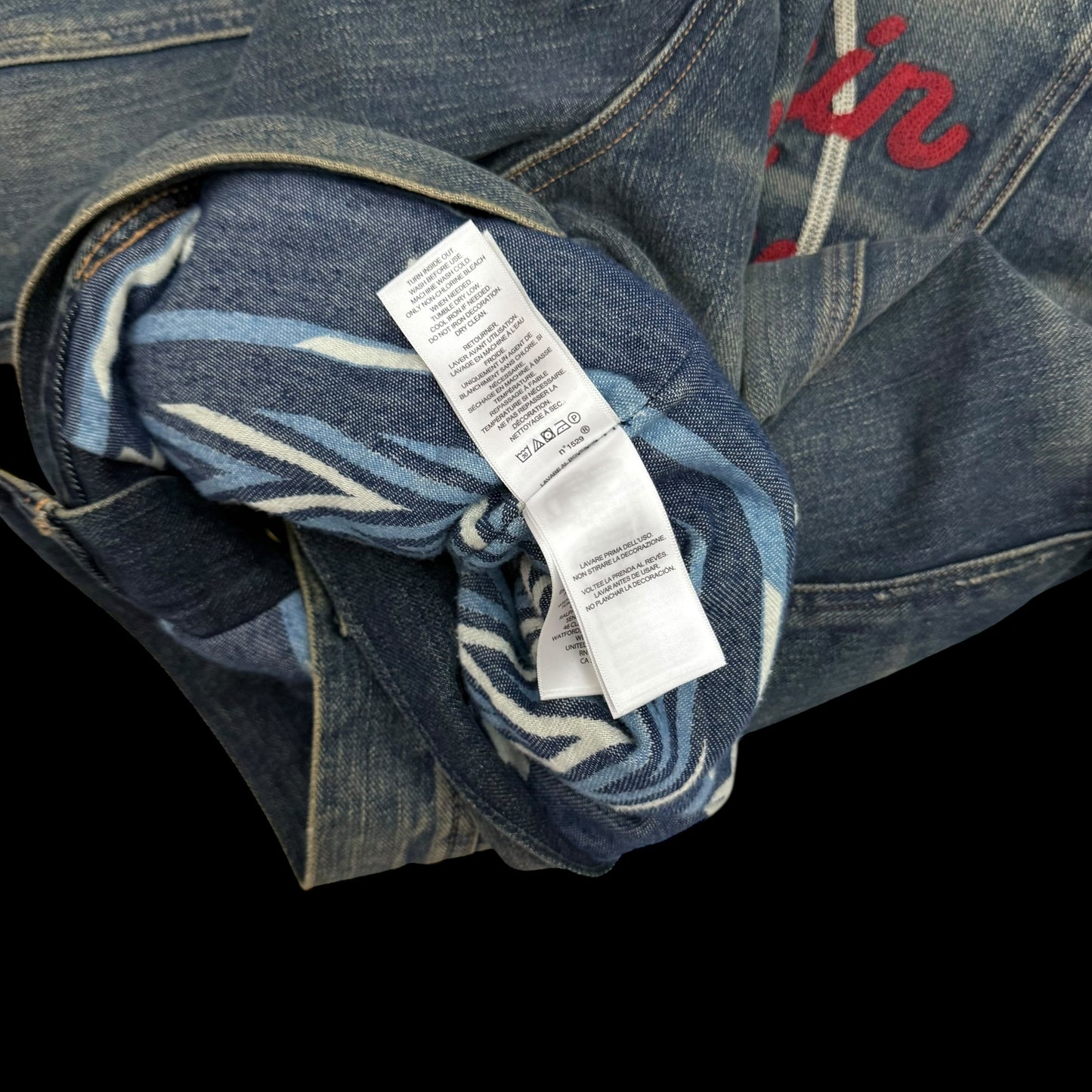 Polo Ralph Lauren x Naiomi Glasses Denim Trucker Jacket Faded Blue (Size M)