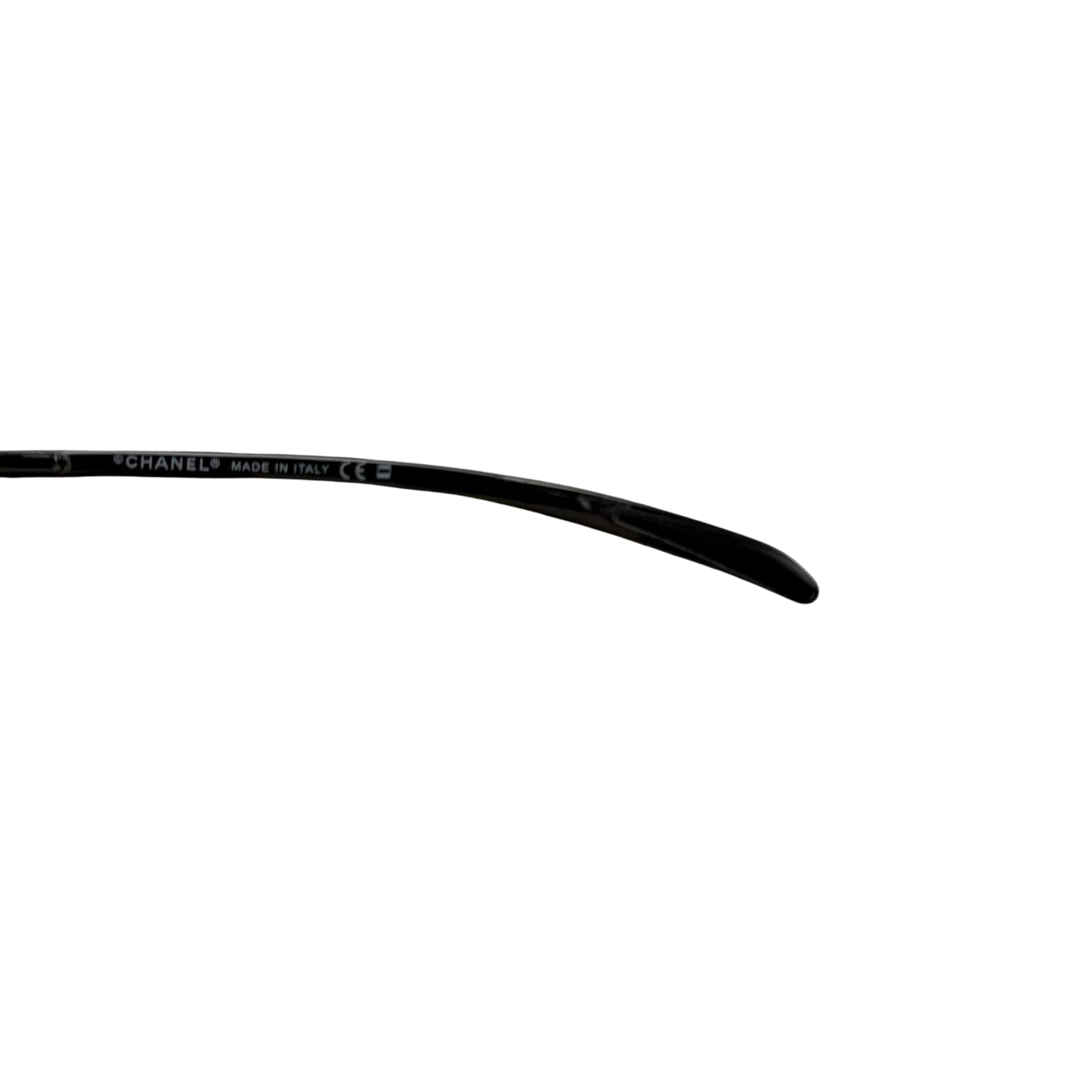 Chanel Rimless Shield Sunglasses Black/Petrol Blue