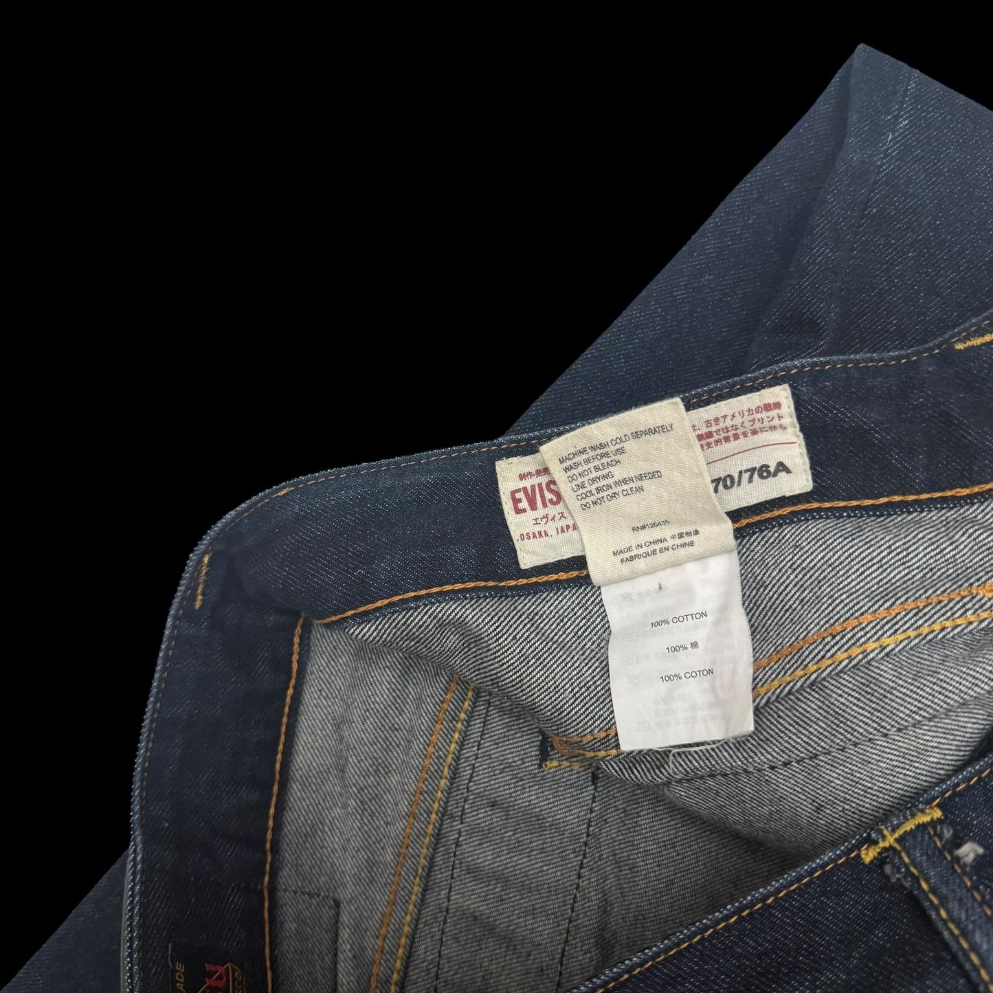 Evisu White Print Daicock Jeans
(Size 30”)