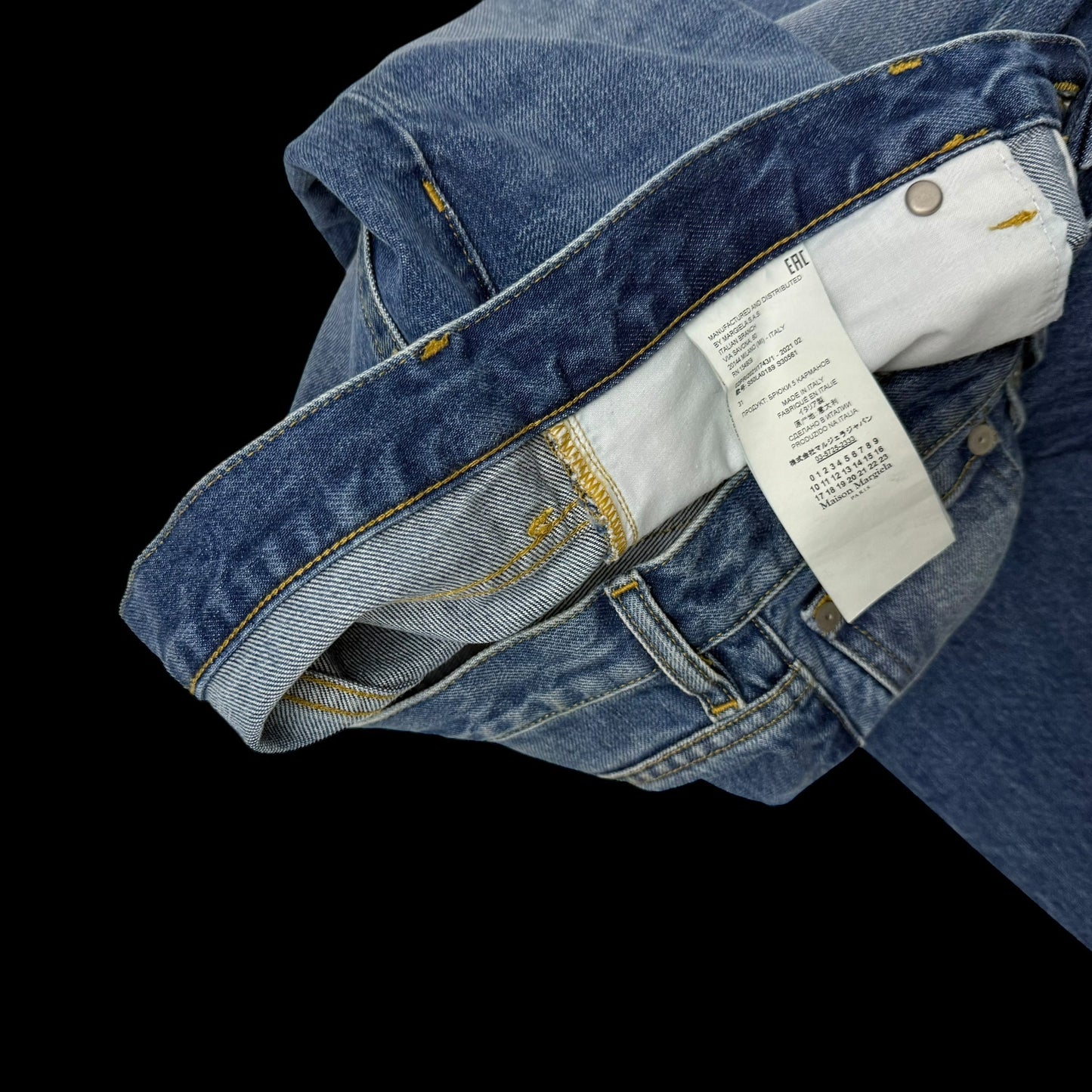 Maison Margiela Straight-Cut Denim Jeans (Size 31”)