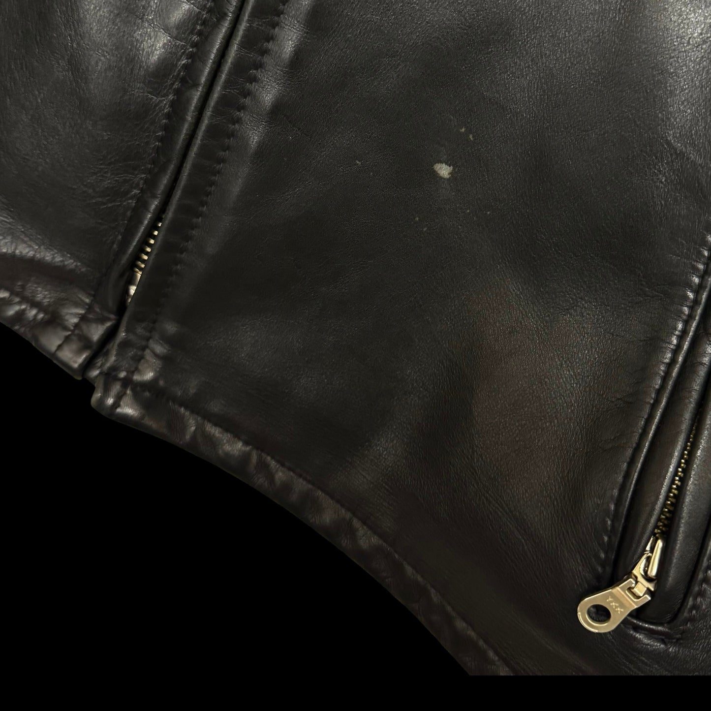 Schott 641 Horsehide Cafe Racer Jacket Black (Fits M-L)