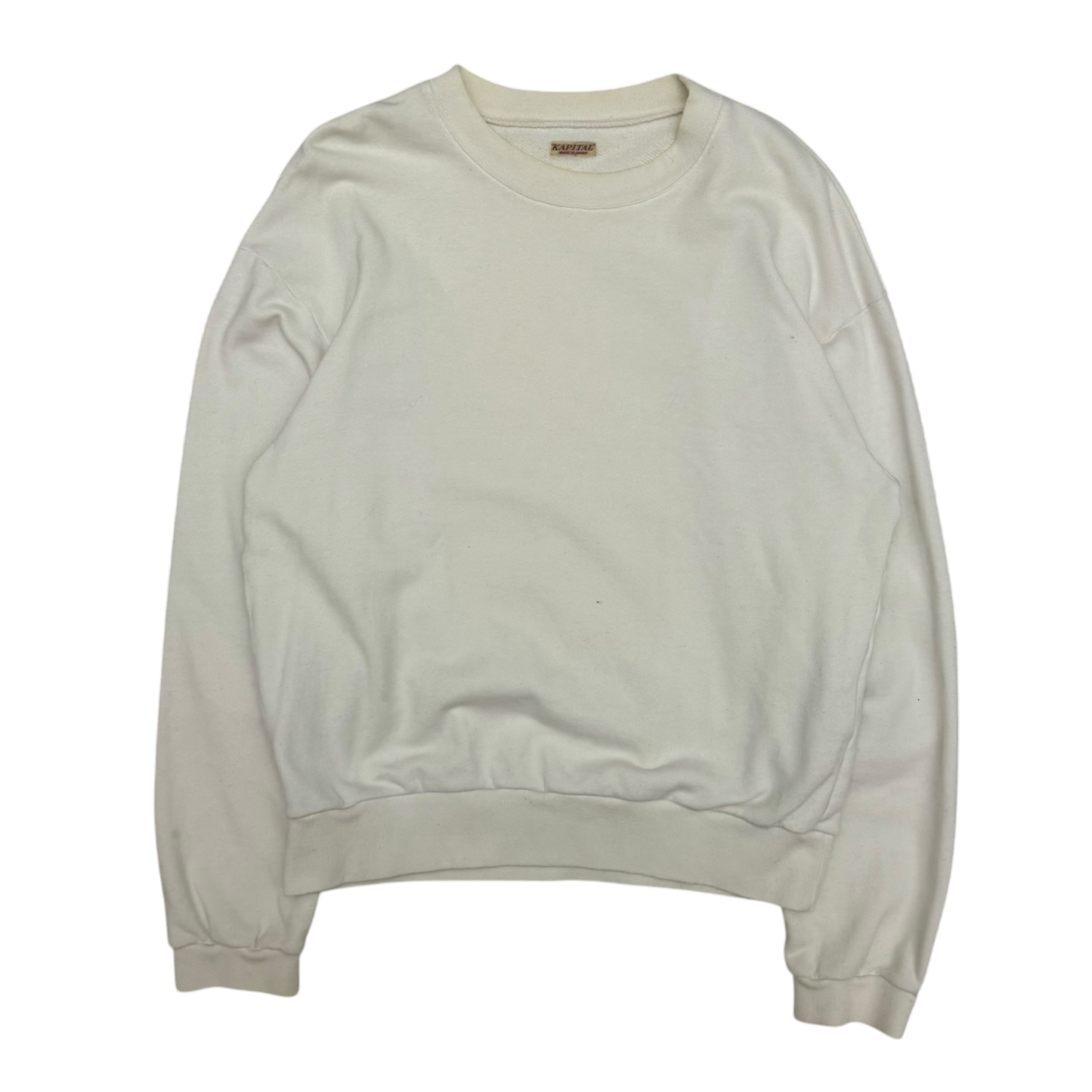 Kapital Smiley Crewneck Sweatshirt Grey (Size 3)