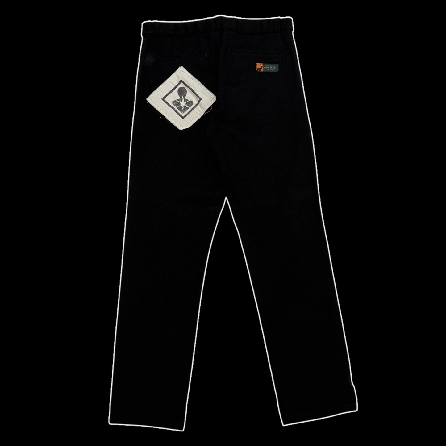 Palm Angels Corduroy Patchwork Pants Black (Size M)