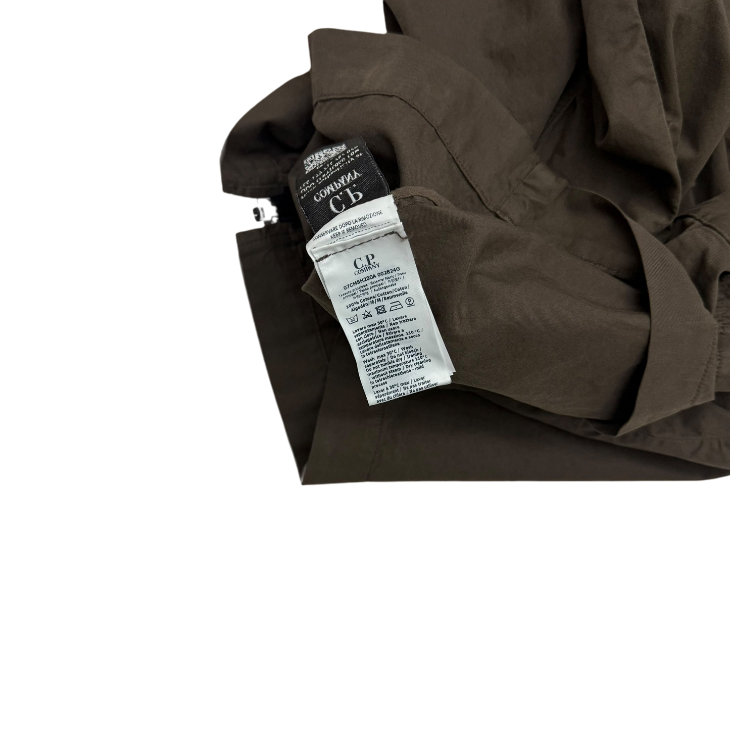 C.P. Company Gabardine Pocket Lens Overshirt Brown (Fits L-XL)