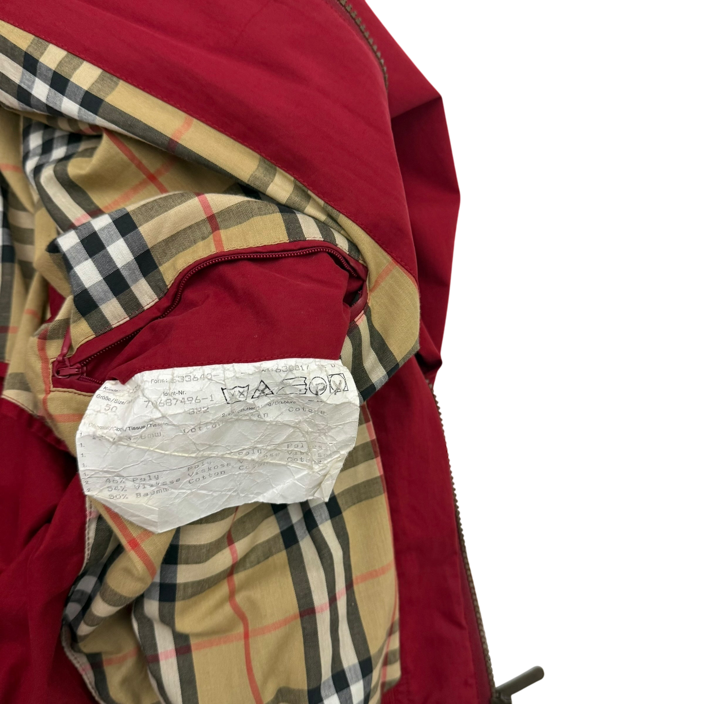 Burberry 90s Harrington Jacket Red (Fits L)