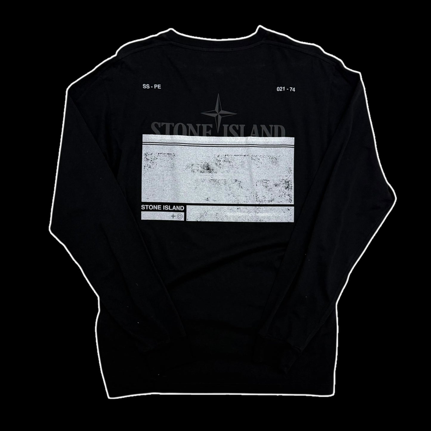 Stone Island Block Two Longsleeve T-Shirt (Fits L)