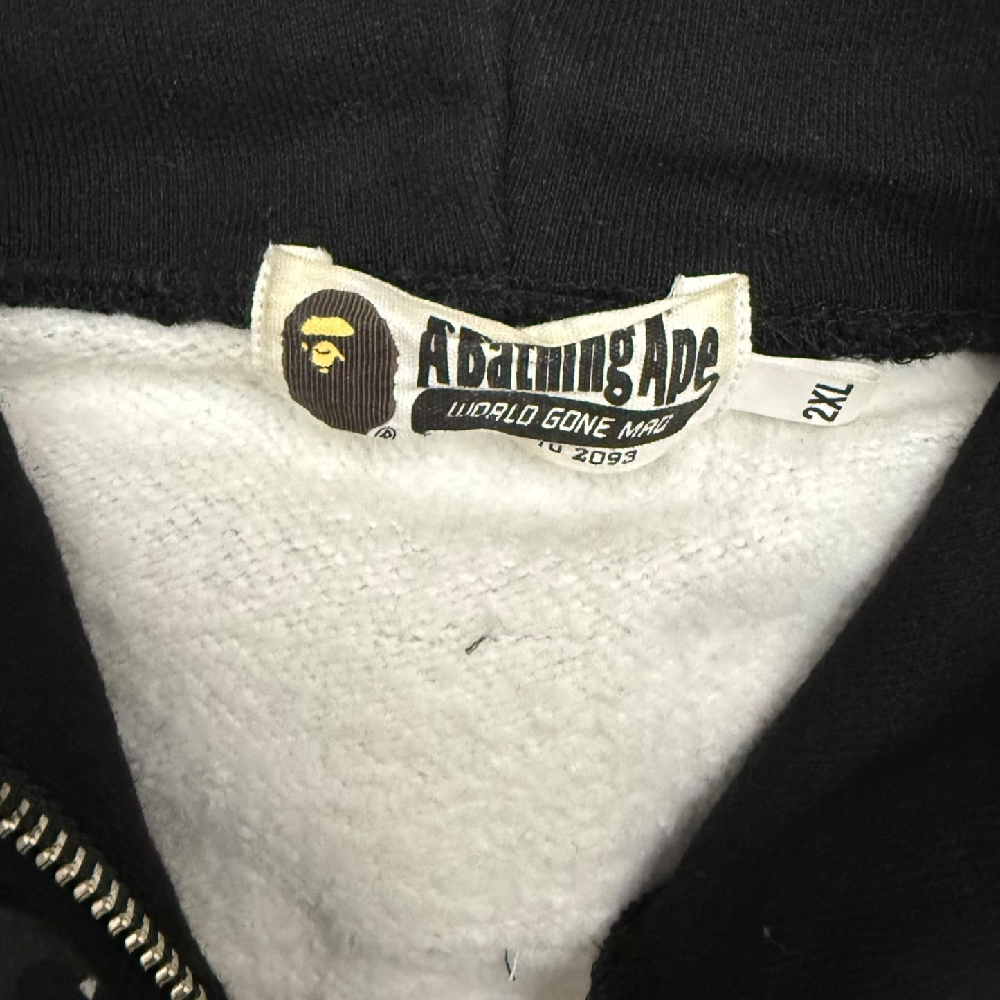 BAPE (A Bathing Ape) Space Camo Shark Hoodie Black/Grey (Fits XL)