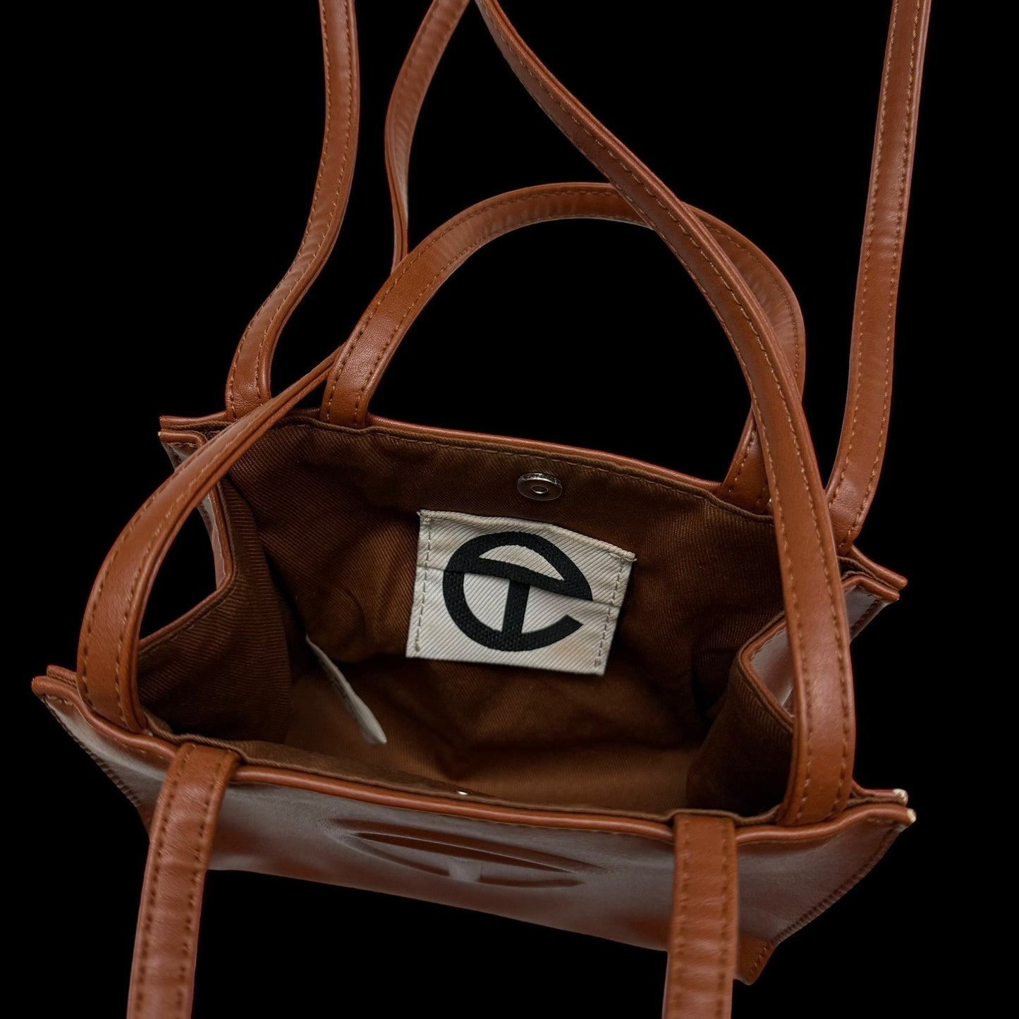 Telfar Small Shopping Bag Brown
