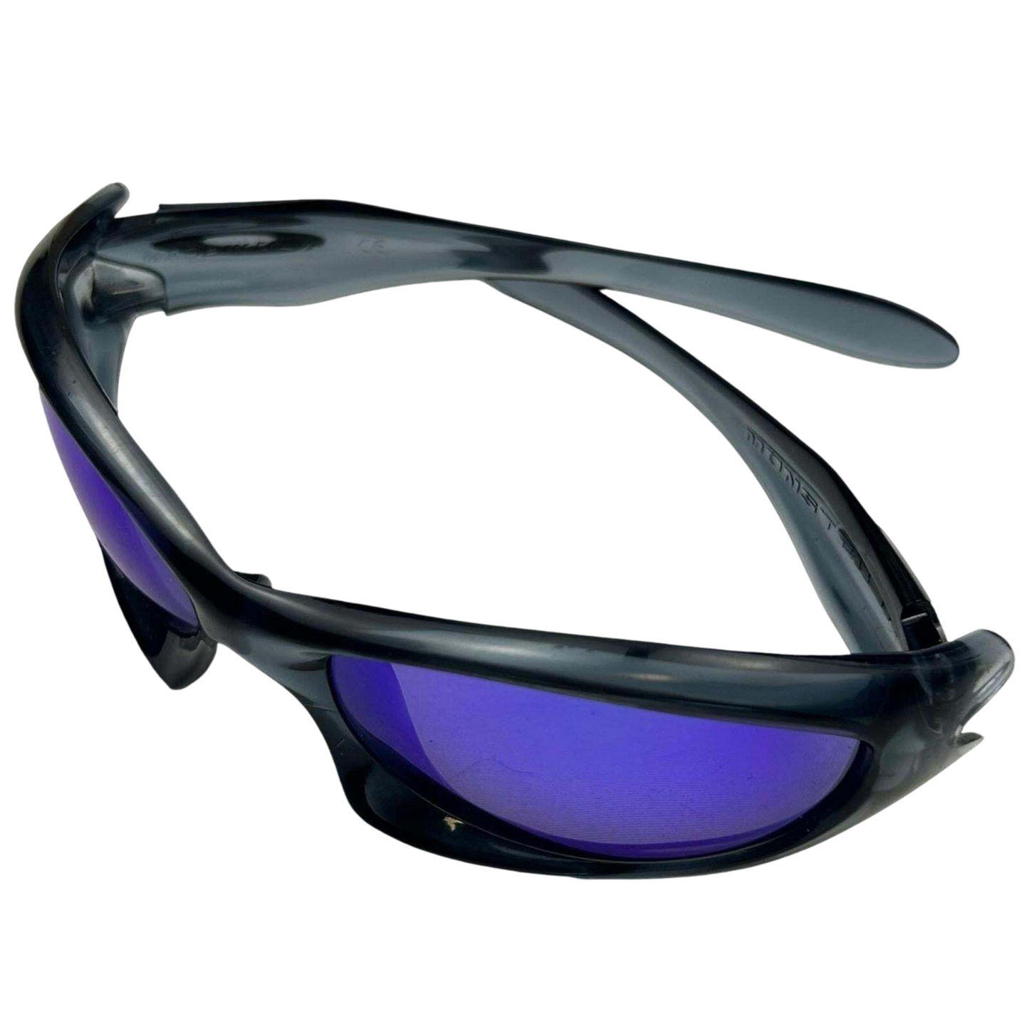 Vintage Oakley Monster Dog Crystal Black (with blue lens)