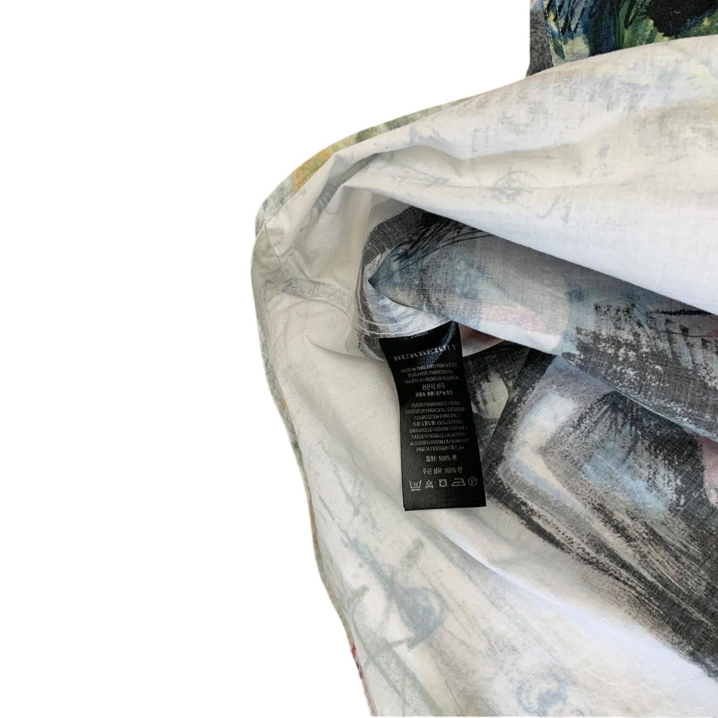 Burberry SS17 (Runway) Henry Moore-Inspired Patterned Longsleeve Shirt (Fits L)