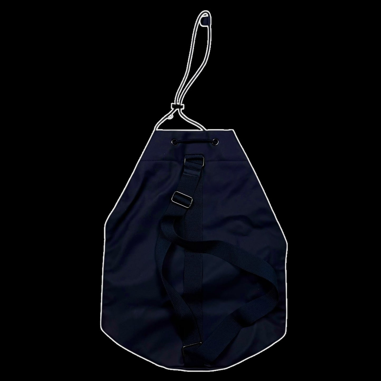 Prada Luna Rossa Sailing Shoulder Bag Navy