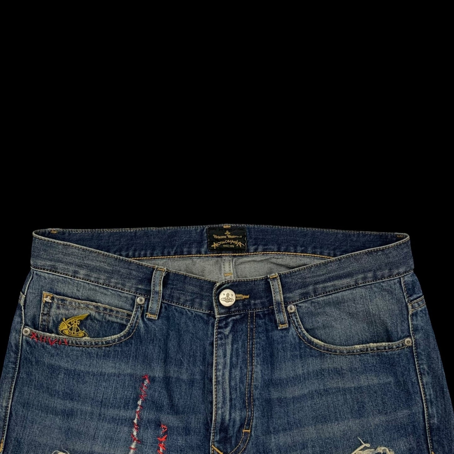 Vivienne Westwood Anglomania Distressed Jeans (Fits 34")